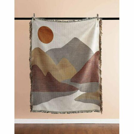 PUESTA EN ESCENA 50 x 60 in. Sunset Mountain Jacquard Throw PU3125083